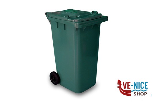 pattumiere BIDONE RACCOLTA DIFFERENZIATA LT.120 VERDE 1-120-5VES MOBIL PLASTIC
