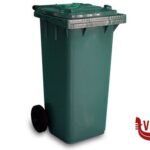 pattumiere BIDONE RACCOLTA DIFFERENZIATA LT.240 VERDE  1-240-5VES MOBIL PLASTIC