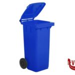pattumiere BIDONE RACCOLTA DIFFERENZIATA LT.120 BLU MOBIL PLASTIC