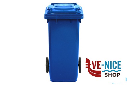 pattumiere BIDONE RACCOLTA DIFFERENZIATA LT.120 BLU MOBIL PLASTIC - immagine 2
