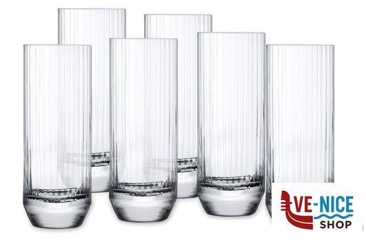 vetro BIG TOP - CONFEZIONE 6 BICCHIERI HIGHBALL CL 34 64142 NUDE PASABAHCE