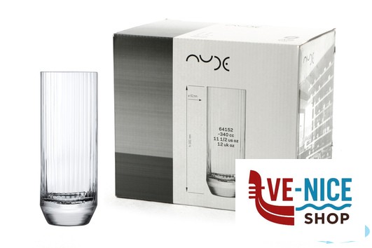 vetro BIG TOP - CONFEZIONE 6 BICCHIERI HIGHBALL CL 34 64142 NUDE PASABAHCE - immagine 4