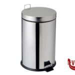 pulizia-igiene BIN 304-PATTUMIERA A PEDALE INOX AISI 304 BRILLANTE 20L CM 27 H 44   906720 MEDIAL INTERNATIONAL SPA SOCIO UNICO