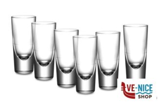 vetro BISTRO - SCATOLA 6 BICCHIERI AMARO CON RIGO CL 13,5 BORMIOLI ROCCO