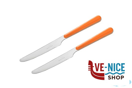 acciaio BISTROT ARANCIO-CV 2 COLTELLI TAVOLA LD14105O2CT LINEE DESIGN E PRODUCTION SRL - immagine 2
