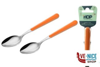 acciaio BISTROT ARANCIO-CAVALLOTTO 2 CUCCHIAI TAVOLA LD14105O2CU LINEE DESIGN E PRODUCTION SRL