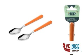 acciaio BISTROT ARANCIO-CAVALLOTTO 2 CUCCHIAINI CAFFE LD14105O2CF LINEE DESIGN E PRODUCTION SRL