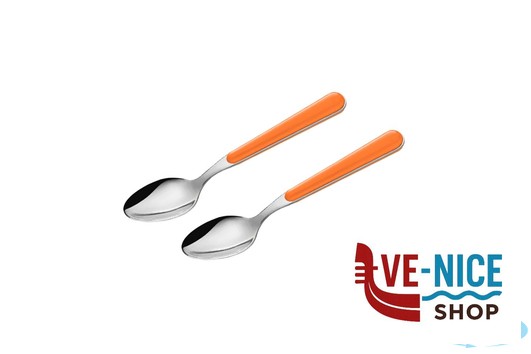 acciaio BISTROT ARANCIO-CAVALLOTTO 2 CUCCHIAINI CAFFE LD14105O2CF LINEE DESIGN E PRODUCTION SRL - immagine 2