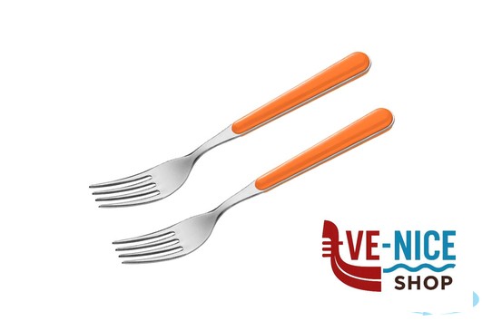 acciaio BISTROT ARANCIO-CAVALLOTTO 2 FORCHETTE TAVOLA LD14105O2FO LINEE DESIGN E PRODUCTION SRL - immagine 2