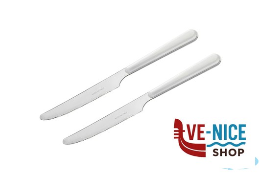 acciaio BISTROT BIANCO-CAVALLOTTO 2 COLTELLI TAVOLA LD14110W2CT LINEE DESIGN E PRODUCTION SRL - immagine 2