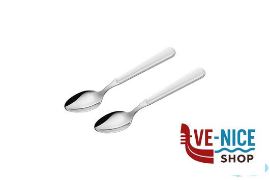 acciaio BISTROT BIANCO-CAVALLOTTO 2 CUCCHIAINI CAFFE LD14110W2CF LINEE DESIGN E PRODUCTION SRL - immagine 2