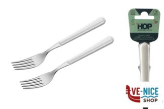 acciaio BISTROT BIANCO-CAVALLOTTO 2 FORCHETTE TAVOLA LD14110W2FO LINEE DESIGN E PRODUCTION SRL