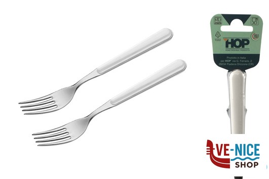 acciaio BISTROT BIANCO-CAVALLOTTO 2 FORCHETTE TAVOLA LD14110W2FO LINEE DESIGN E PRODUCTION SRL