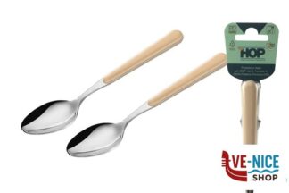 acciaio BISTROT CREMA-CAVALLOTTO 2 CUCCHIAI TAVOLA LD14113C2CU LINEE DESIGN E PRODUCTION SRL