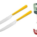 acciaio BISTROT GIALLO-CAVALLOTTO 2 COLTELLI TAVOLA  LD14106Y2CT LINEE DESIGN E PRODUCTION SRL