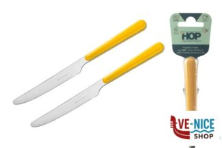 acciaio BISTROT GIALLO-CAVALLOTTO 2 COLTELLI TAVOLA LD14106Y2CT LINEE DESIGN E PRODUCTION SRL