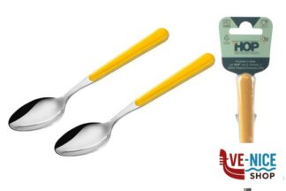acciaio BISTROT GIALLO-CAVALLOTTO 2 CUCCHIAI TAVOLA LD14106Y2CU LINEE DESIGN E PRODUCTION SRL