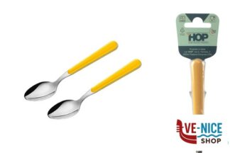 acciaio BISTROT GIALLO-CAVALLOTTO 2 CUCCHIAINI CAFFE LD14106Y2CF LINEE DESIGN E PRODUCTION SRL