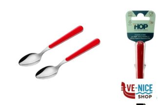 acciaio BISTROT ROSSO-CAVALLOTTO 2 CUCCHIAINI CAFFE  LD14104R2CF LINEE DESIGN E PRODUCTION SRL