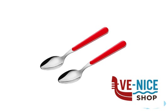 acciaio BISTROT ROSSO-CAVALLOTTO 2 CUCCHIAINI CAFFE LD14104R2CF LINEE DESIGN E PRODUCTION SRL - immagine 2
