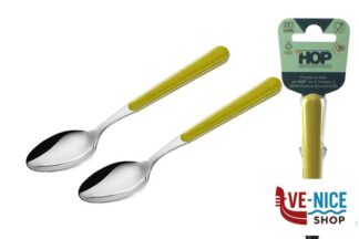 acciaio BISTROT VERDE-CAVALLOTTO 2 CUCCHIAI TAVOLA LD14107G2CU LINEE DESIGN E PRODUCTION SRL