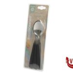 cucchiai BIVALVA - CONFEZIONE 6 CUCCHIAI TAVOLA MANICO NERO COLTELLERIE INOX BONOMI