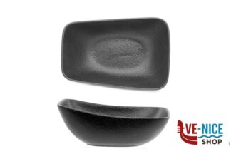 insalat zuppiere sals antipast BLACK DAZZLE- COPPA RETTANGOLARE CM 19,5X13X5XH.10,5 - ALLUMINA ARIANE FINE PORCELAIN