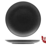 piano BLACK DAZZLE- PIATTO PIANO CM 27 COUPE SENZA BORDO- ALLUMINA ARIANE FINE PORCELAIN