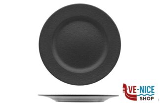 piano BLACK DAZZLE- PIATTO PIANO A FALDA CM 27- ALLUMINA ARIANE FINE PORCELAIN