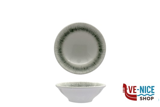 insalat zuppiere sals antipast BLACK ICE - COPPETTA CM 16 H.5,5 CC400 IN PORCELLANA ALLUMINICA KUTAHYA SERAMIK