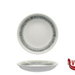 fondo BLACK ICE - PIATTO FONDO CM 21 H.3,8 CC650 IN PORCELLANA ALLUMINICA KUTAHYA SERAMIK