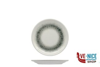 piano BLACK ICE - PIATTO PANE CM 17 H.1,9 IN PORCELLANA ALLUMINICA KUTAHYA SERAMIK