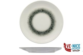 piano BLACK ICE - PIATTO PIANO CM 27 H.2,35 IN PORCELLANA ALLUMINICA KUTAHYA SERAMIK