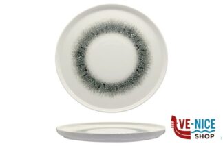 piano BLACK ICE - PIATTO PIANO NORDIC CM 27 H.2,2 IN PORCELLANA ALLUMINICA KUTAHYA SERAMIK