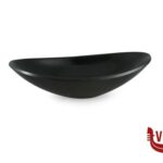 0 BLACK MELAMINA REEF LOW DISH 13,7X8X3 DALEBROOK SUPPLIES LIMITED