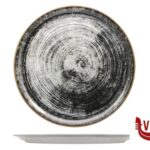 porcellana BLACK ROUND-PIATTO PIZZA NAPOLI DECORATO CM.33 SATURNIA