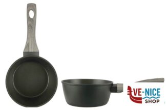 alluminio BLACKFIRE-CASSERUOLA 1 MANICO CM.16 ANTIADERENTE ANCHE PER INDUZIONE IMPORT COTTURA