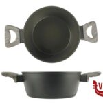 alluminio BLACKFIRE-CASSERUOLA 2 MANICI CM.20 ANTIADERENTE ANCHE PER INDUZIONE IMPORT COTTURA