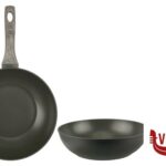 alluminio BLACKFIRE-WOK 1 MANICO CM.28 ANTIADERENTE ANCHE PER INDUZIONE IMPORT COTTURA