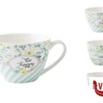 porcellana BLOOM-TAZZA COLAZIONE SENZA PIATTO CL.45 DECORI ASSORTITI  GB137 IMPORT TAVOLA