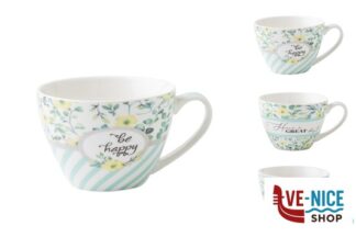 porcellana BLOOM-TAZZA COLAZIONE SENZA PIATTO CL.45 DECORI ASSORTITI GB137 IMPORT TAVOLA