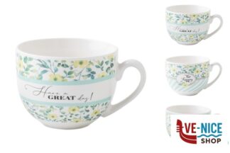 porcellana BLOOM-TAZZA THE SENZA PIATTO CL.24 DECORI ASSORTITI XHY008 IMPORT TAVOLA