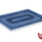 0 BLUE OCEAN-VASSOIO IN MELAMINA INTERNO BLU DECORATO, ESTERNO BIANCO GN 1.2 CM 32,5X26,5 H 2 84671 APS  ASSHEUER POTT GMBH E CO KG