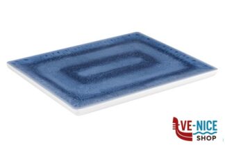 0 BLUE OCEAN-VASSOIO IN MELAMINA INTERNO BLU DECORATO, ESTERNO BIANCO GN 1.2 CM 32,5X26,5 H 2 84671 APS ASSHEUER POTT GMBH E CO KG