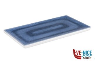 0 BLUE OCEAN-VASSOIO IN MELAMINA INTERNO BLU DECORATO, ESTERNO BIANCO GN 1.3 CM 32,5X17,6 H 2 84672 APS ASSHEUER POTT GMBH E CO KG