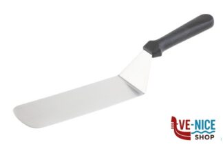 0 BLUE-SPATOLA HAMBURGER FLESSIBILE CM.24,5X7,5 LUNGHEZZA TOT. CM.37,5 LAMA IN ACCIAIO INOX, MANICO POLIPROPILENE NERO ANTISCIVOLO 88939 APS ASSHEUER POTT GMBH E CO KG