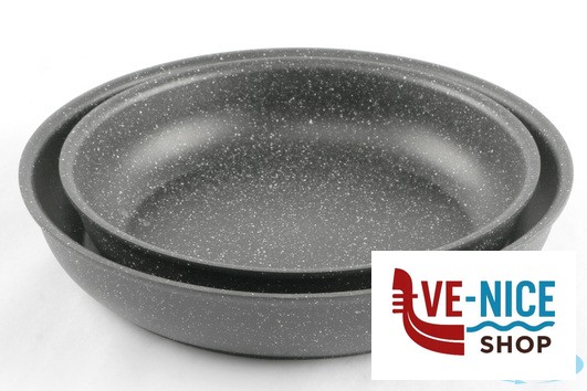 padelle/wok BOLZANO - SET 3 PEZZI 2 PADELLE CM 24-28 CON MANICO ANTIADERENTE PER INDUZIONE BALLARINI PAOLO - immagine 3