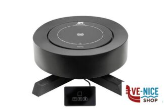 elettrodomestici PIANO COTTURA A INDUZIONE 24 CM, 900 WATT, TELECOMANDO VIA CAVO INCLUSO, POTENZA REGOLABILE A SCATTI, SUPPORTO IN LEGNO DI FRASSINO E METALLO, NERO APS ASSHEUER POTT GMBH E CO KG