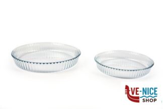 vetro BORCAM-SET 2 TORTIERE TONDE CM 32 26 PASABAHCE