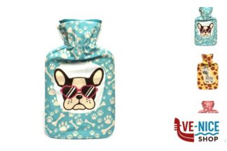 accessori casa BORSA ACQUA CALDA LT.1 RIVESTITA PILE DECORO PETS HC93 90-91-92  DISPOSITIVO NON MEDICALE POLO NORD